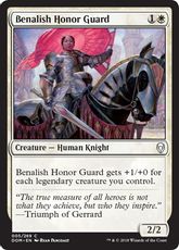 【Foil】《ベナリアの儀仗兵/Benalish Honor Guard》[DOM] 白C