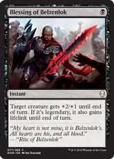 【Foil】《ベルゼンロックの祝福/Blessing of Belzenlok》[DOM] 黒C