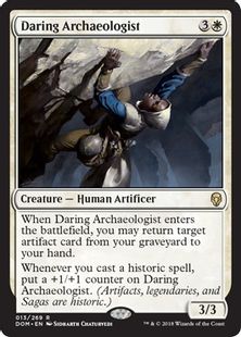 【Foil】《勇敢な考古学者/Daring Archaeologist》[DOM] 白R