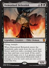 《悪魔王ベルゼンロック/Demonlord Belzenlok》[DOM] 黒R