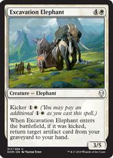 【Foil】《発掘象/Excavation Elephant》[DOM] 白C