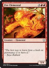 《炎の精霊/Fire Elemental》[DOM] 赤C