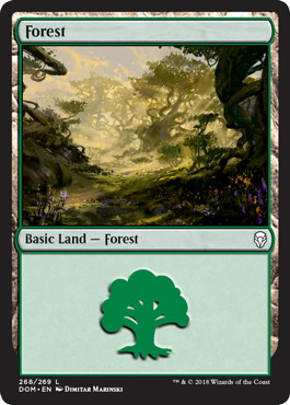 【Foil】(268)《森/Forest》[DOM] 土地