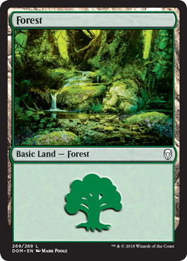 【Foil】(269)《森/Forest》[DOM] 土地