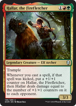 《炎矢師、ハラー/Hallar, the Firefletcher》[DOM] 金U