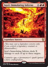 【Foil】《ヤヤの焼身猛火/Jaya's Immolating Inferno》[DOM] 赤R