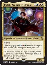 【Foil】■プレリリース■《永遠の大魔道師、ジョダー/Jodah, Archmage Eternal》[DOM-PRE] 金R