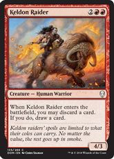 【Foil】《ケルドの略奪者/Keldon Raider》[DOM] 赤C