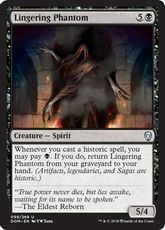 【Foil】《遷延する幻影/Lingering Phantom》[DOM] 黒U