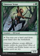 【Foil】《ラノワールの斥候/Llanowar Scout》[DOM] 緑C