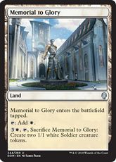 【Foil】《名誉の記念像/Memorial to Glory》[DOM] 土地U