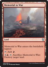 【Foil】《闘争の記念像/Memorial to War》[DOM] 土地U