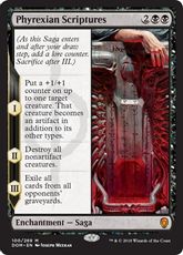 【Foil】■プレリリース■《ファイレクシア教典/Phyrexian Scriptures》[DOM-PRE] 黒R