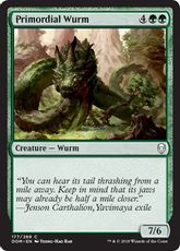 【Foil】《始源のワーム/Primordial Wurm》[DOM] 緑C