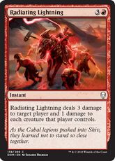 【Foil】《放射稲妻/Radiating Lightning》[DOM] 赤C