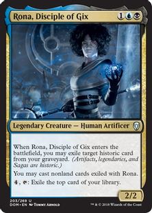 《ギックスの信奉者、ローナ/Rona, Disciple of Gix》[DOM] 金U