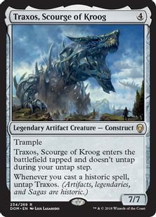 《クルーグの災い魔、トラクソス/Traxos, Scourge of Kroog》[DOM] 茶R
