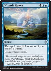 【Foil】《魔術師の反駁/Wizard's Retort》[DOM] 青U