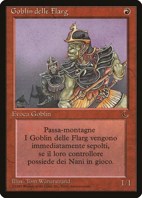 《フラーグのゴブリン/Goblins of the Flarg》[DRK] 赤C