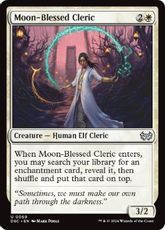 (069)《月恵みのクレリック/Moon-Blessed Cleric》[DSC] 白U