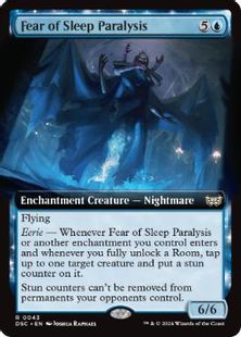 (043)■拡張アート■《金縛りへの恐怖/Fear of Sleep Paralysis》[DSC] 青R