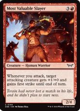 【Foil】(144)《最優秀殺害者/Most Valuable Slayer》[DSK] 赤C