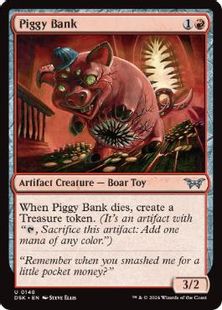 (148)《ブタの貯金箱/Piggy Bank》[DSK] 赤U