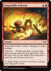 【Foil】(140)《不可能な業火/Impossible Inferno》[DSK] 赤C