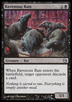 《貪欲なるネズミ/Ravenous Rats》(DoP)[Mマーク] 黒C
