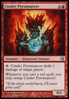 《燃えがらの紅蓮術士/Cinder Pyromancer》(DoP)[Mマーク] 赤C