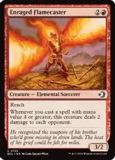 【Foil】(135)《怒れる炎術士/Enraged Flamecaster》[ECL] 赤C