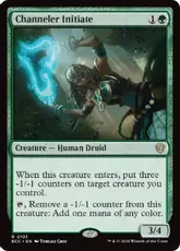(101)《媒介者の修練者/Channeler Initiate》[ECC] 緑R