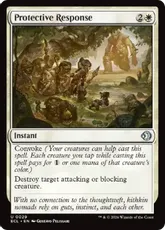 【Foil】(029)《防衛反応/Protective Response》[ECL] 白U