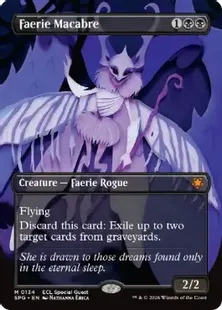 Foil】(134)□ボーダーレス□《フェアリーの忌み者/Faerie Macabre