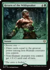 (115)《野生語りの帰還/Return of the Wildspeaker》[ECC] 緑R