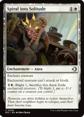 【Foil】(036)《孤立への悪循環/Spiral into Solitude》[ECL] 白C