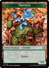 【Foil】(003/006)《ツリーフォーク+ゴブリントークン/Treefolk+Goblin Token》[ECL] 緑/金