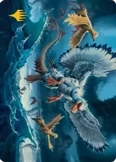 【箔押し】(011)【アート・カード】刻み群れ[ECL]