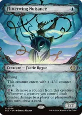 【Foil】(304)■ショーケース■《閃翼の嫌がらせ屋/Flitterwing Nuisance》[ECL-BF] 青R