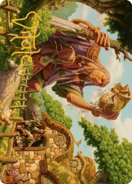 【箔押し】(001)【アート・カード】興味津々の巨人[ECL]