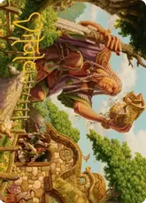 【箔押し】(001)【アート・カード】興味津々の巨人[ECL]