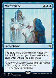 【Foil】■プレリリース■《鏡細工/Mirrormade》[ELD-PRE] 青R