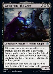 (107)《厳格な者、コンラッド卿/Syr Konrad, the Grim》[ELD] 黒U
