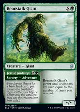 【Foil】(149)《豆の木の巨人/Beanstalk Giant》[ELD] 緑U