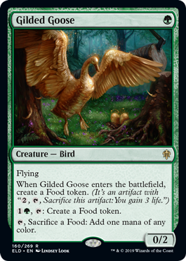 《金のガチョウ/Gilded Goose》[ELD] 緑R