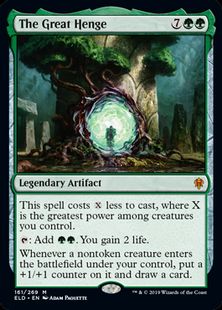 【Foil】(161)《グレートヘンジ/The Great Henge》[ELD] 緑R