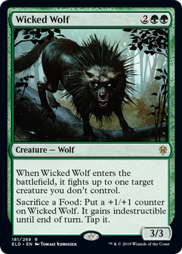 《意地悪な狼/Wicked Wolf》[ELD] 緑R