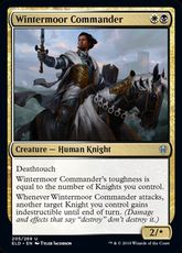 【Foil】(205)《冬荒野の指揮官/Wintermoor Commander》[ELD] 金U