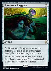 【Foil】■プレリリース■《魔術遠眼鏡/Sorcerous Spyglass》[ELD-PRE] 茶R