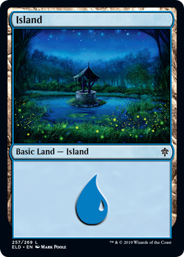 【Foil】(257)《島/Island》[ELD] 土地